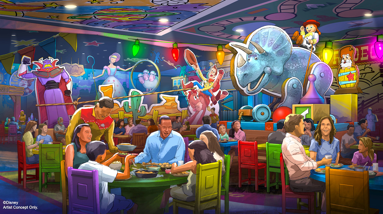 Roundup Rodeo BBQ restaurant concept art