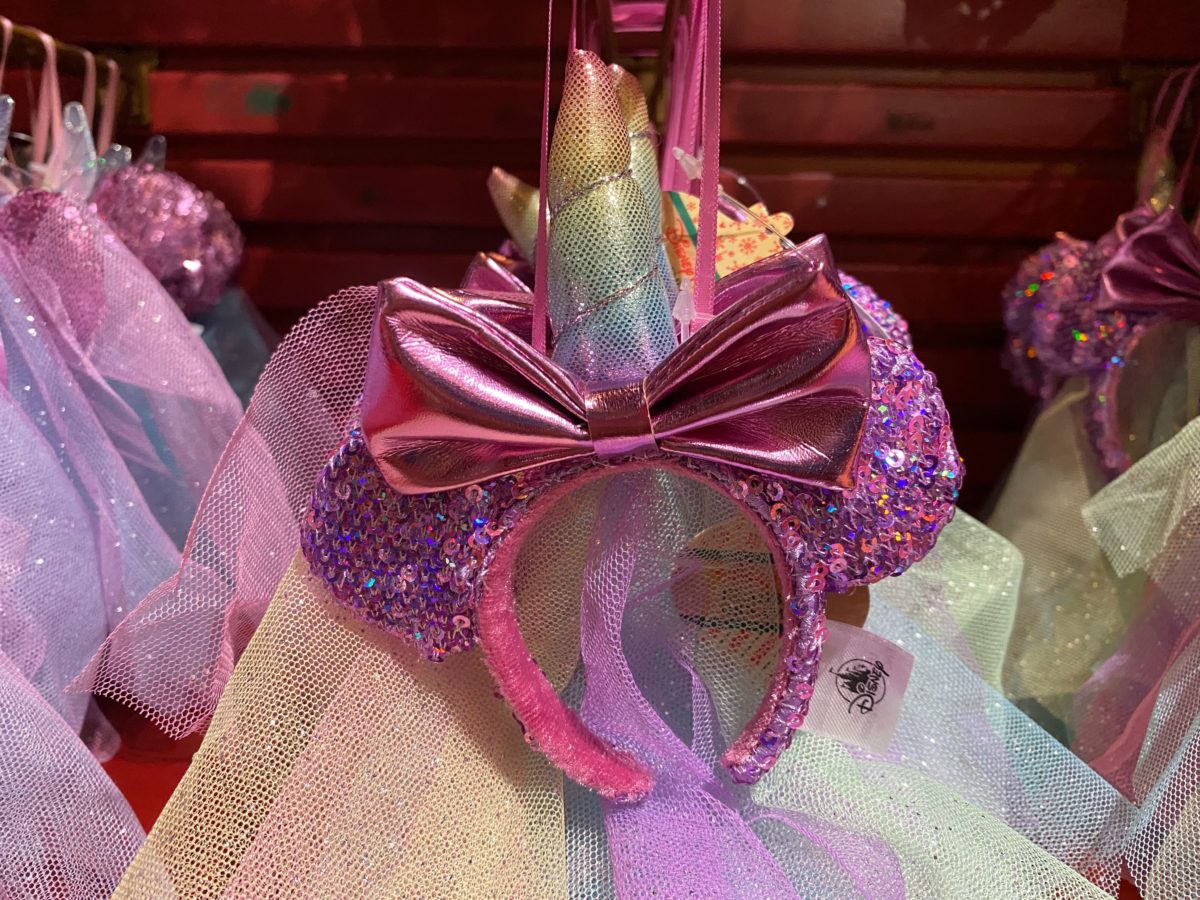 unicorn minnie ear headband ornament