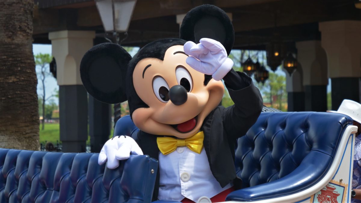 Mickey Mouse in Character Cavalcade at EPCOT