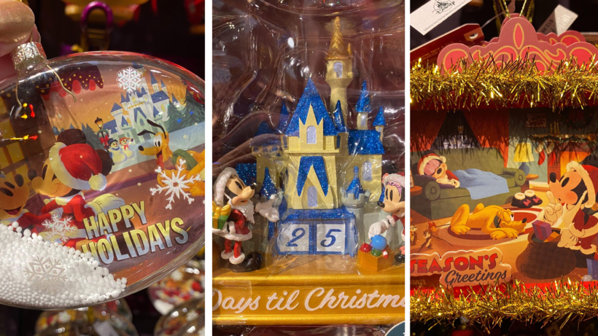 Countdown Calendar Mickey and Minnie Ornaments Countdown to Christmas Ye Olde Christmas Shoppe in Magic Kingdom