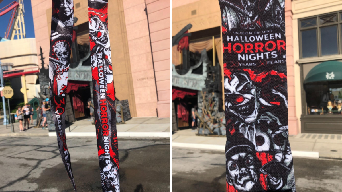 halloween horror nights socks and lanyard