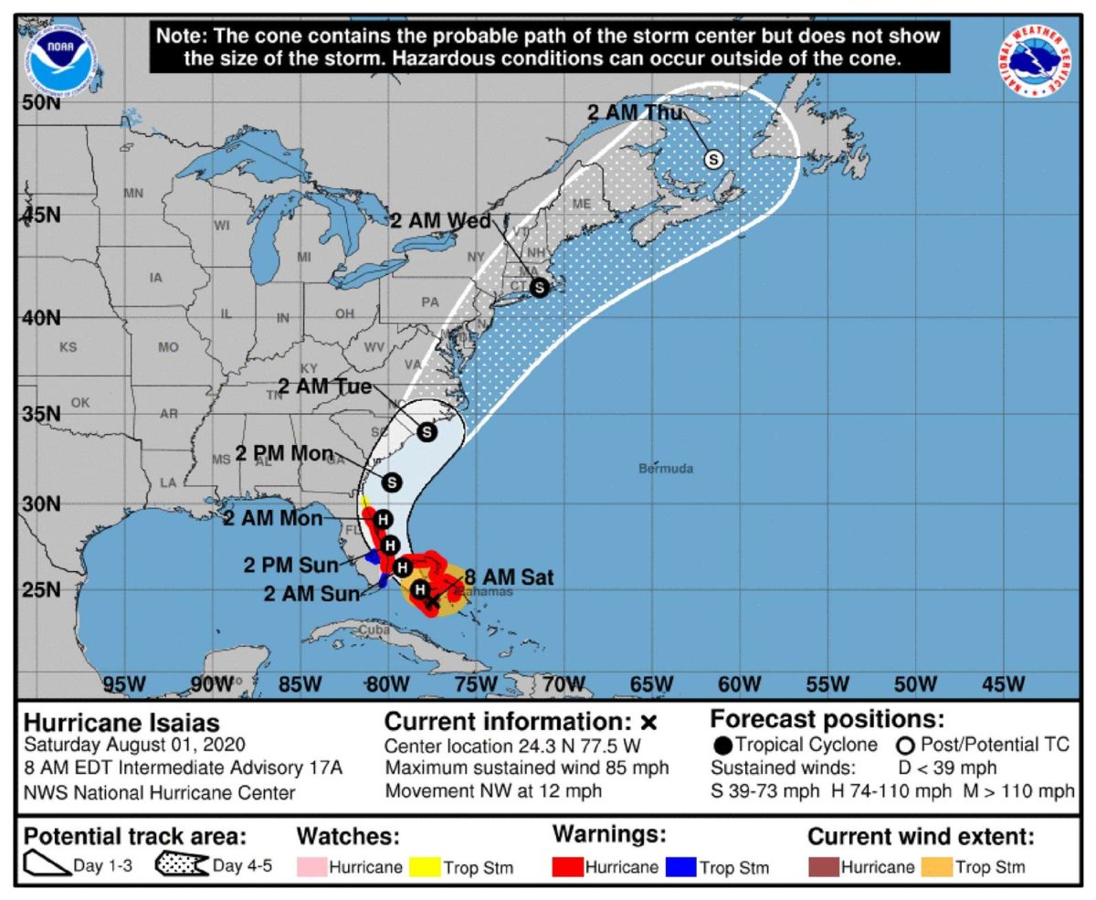 hurricane isaias august 1