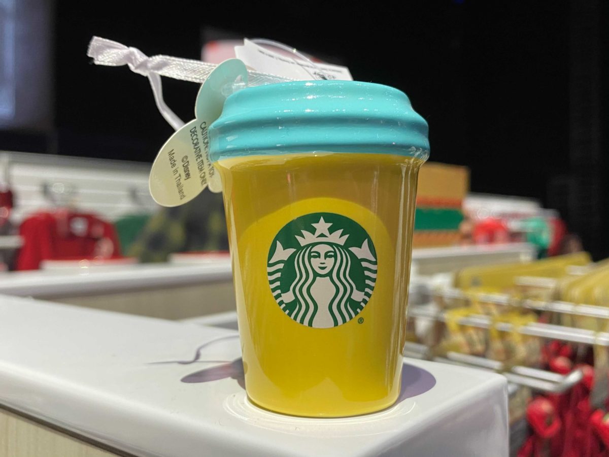 disneyland christmas starbucks tumbler ornament