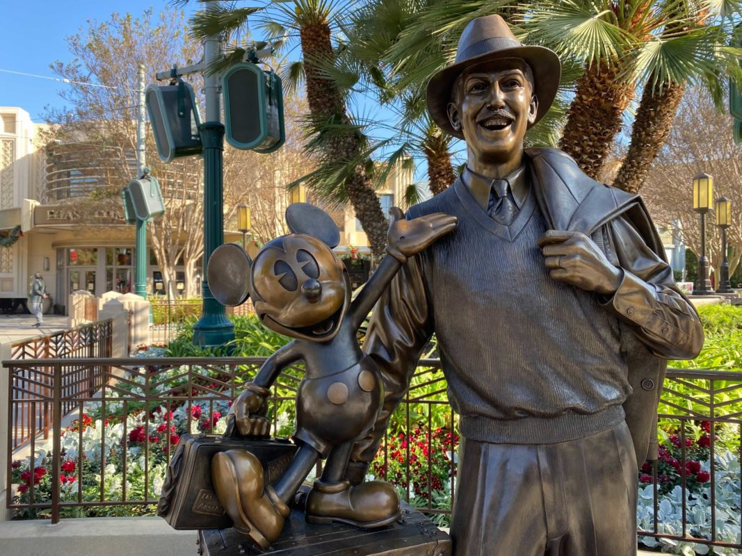 Buena Vista Street Storytellers statue