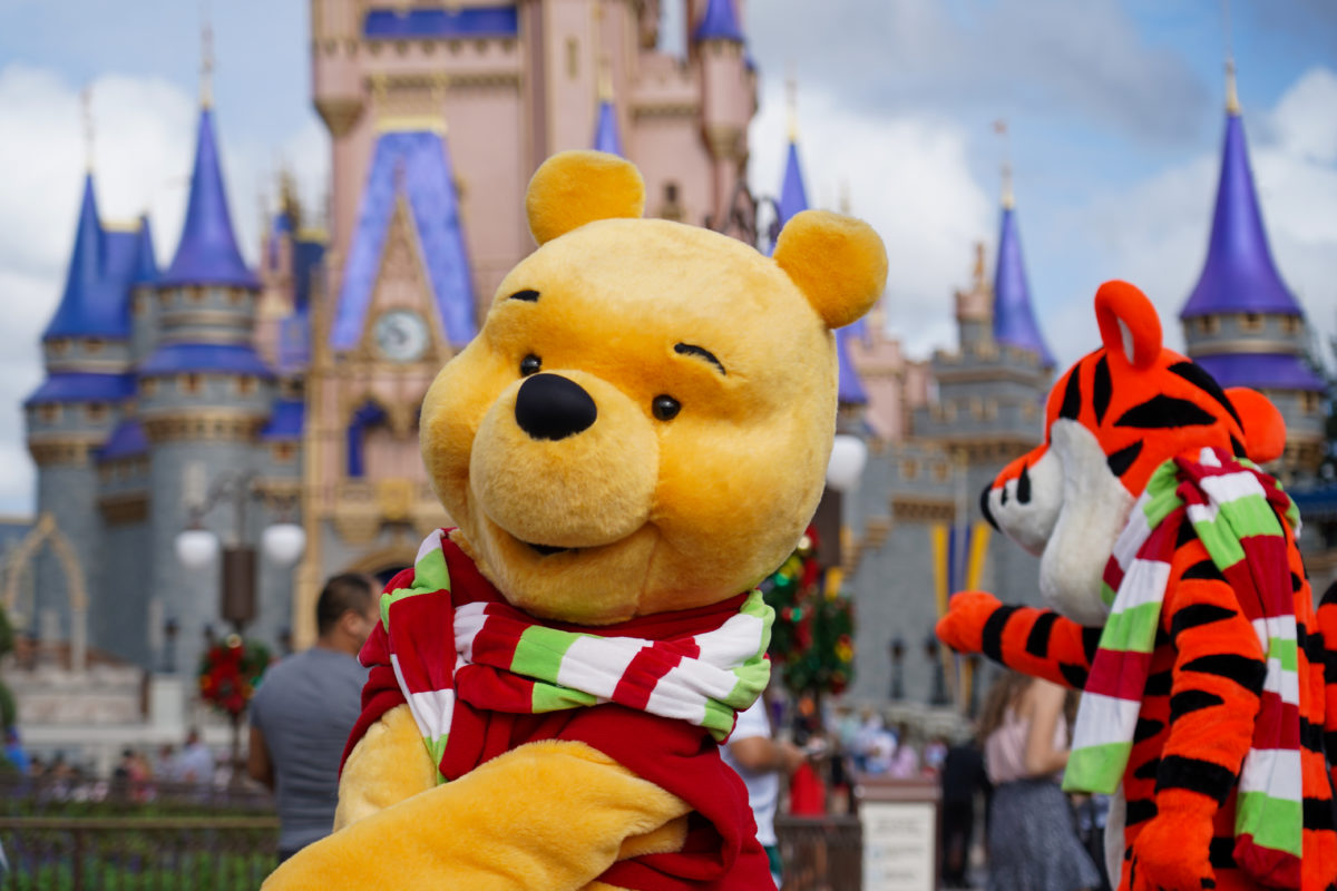 Winnie the Pooh in Mickey & Friends Christmas Cavalcade