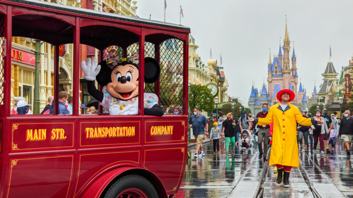 Rainy Day Cavalcade with Minnie Mouse on Main Street