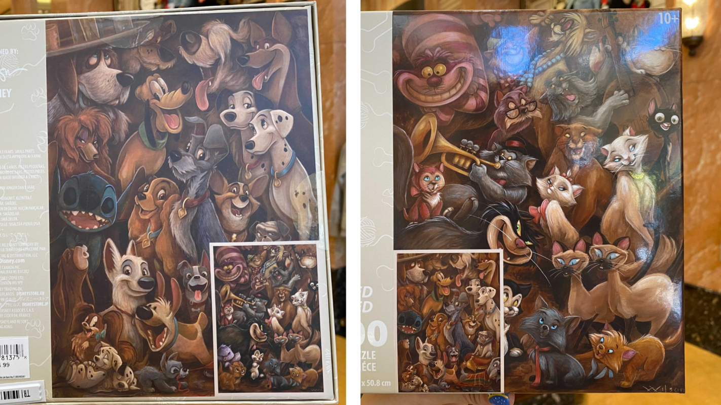 Disney dog and cat puzzle