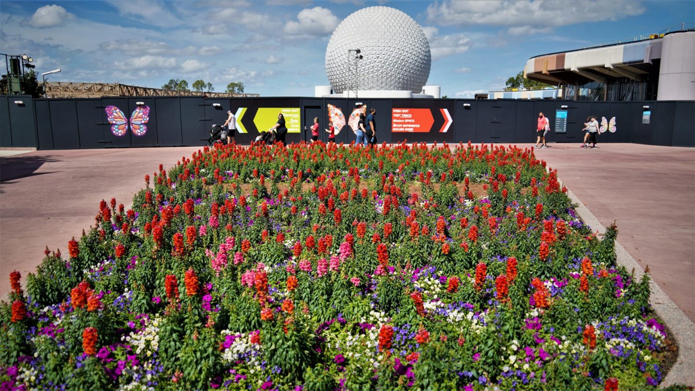 Flowers Planted In Advance of Flower & Garden Festival Signage Display