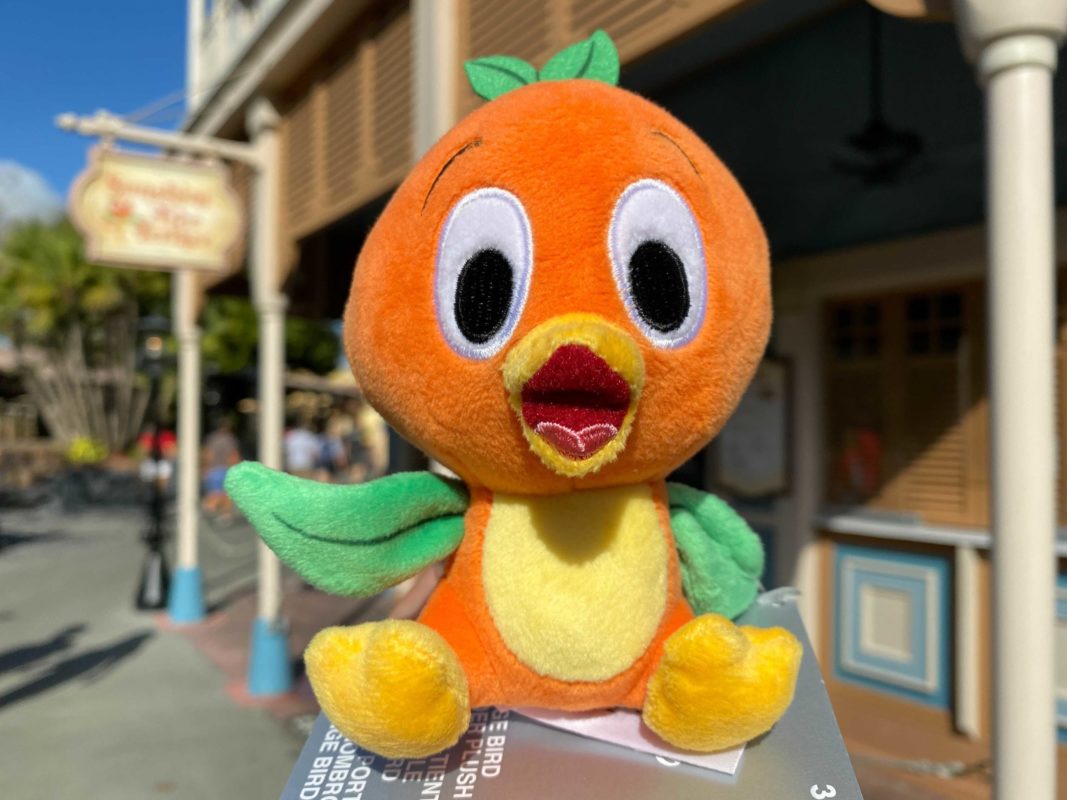 orange bird shoulder plush