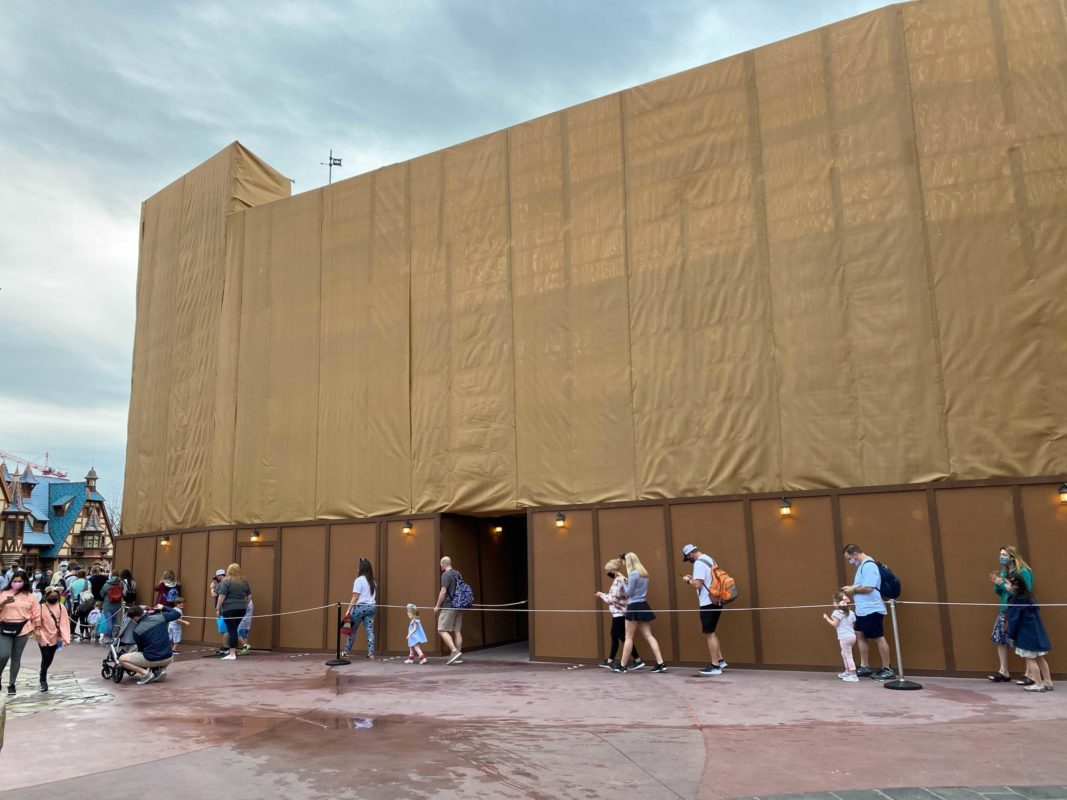 peter pan's flight scrim refurbishment