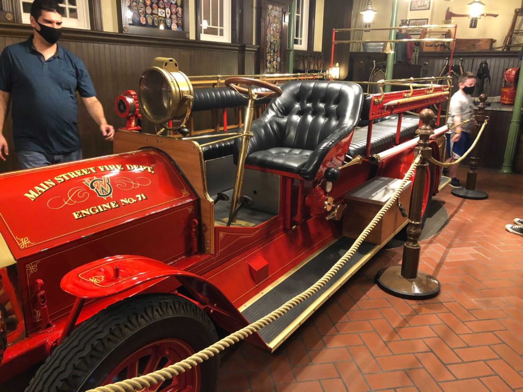 Main street firehouse engine