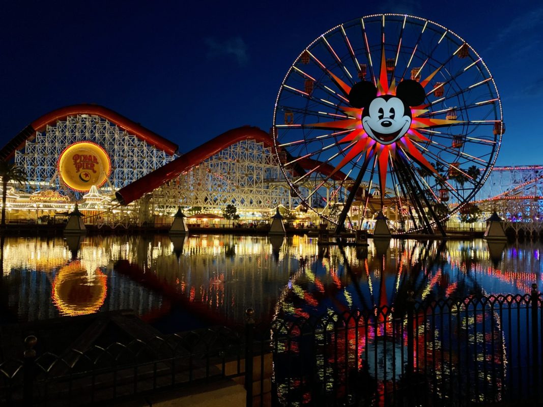 Pixar Pier at Night
