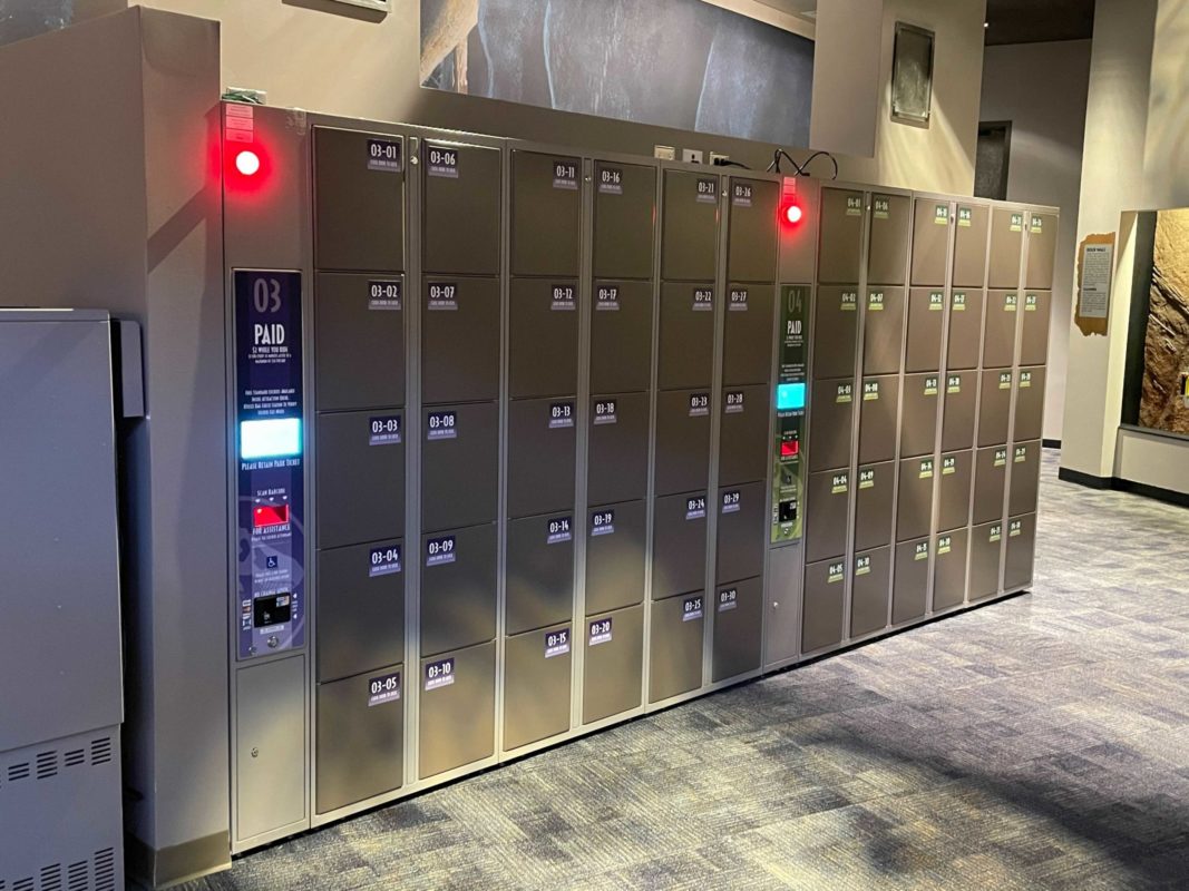 VelociCoaster Decals Added to New Lockers in Jurassic Park Discovery Center at Universal’s Islands of Adventure