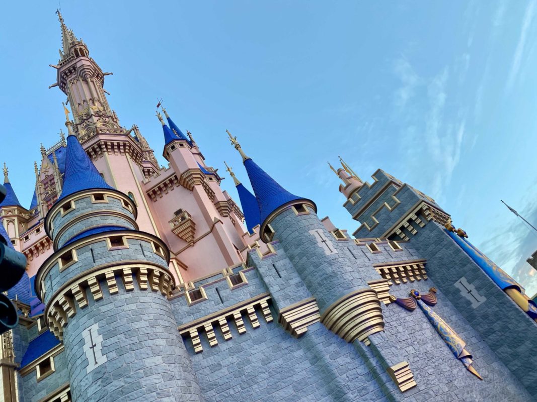 Cinderella Castle 50th anniversary decorations