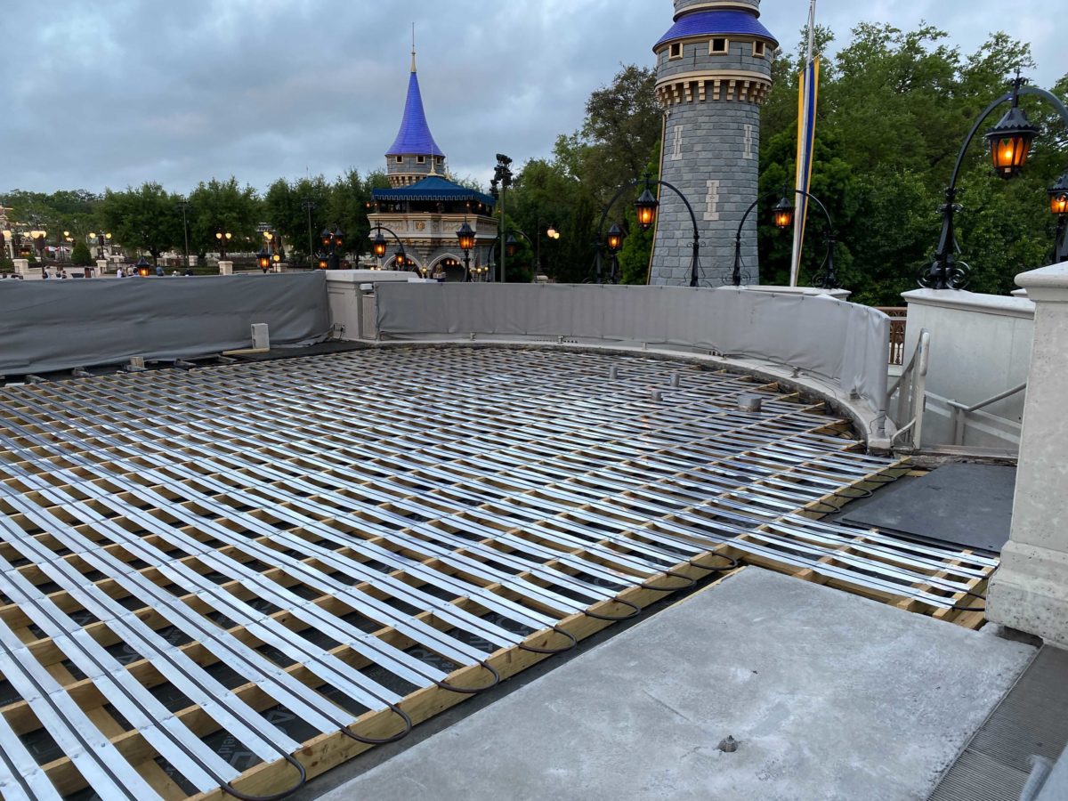 cinderella castle stage refurb