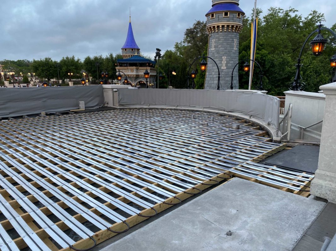 cinderella castle stage refurb