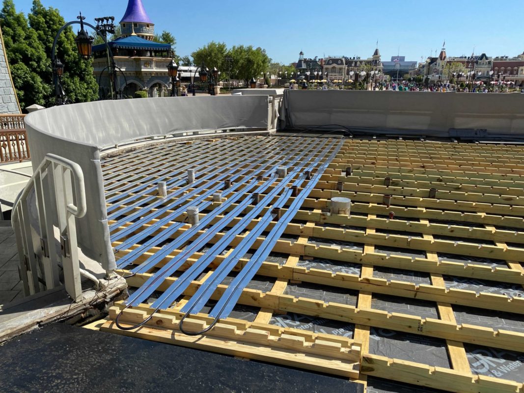 cinderella castle stage refurbishment