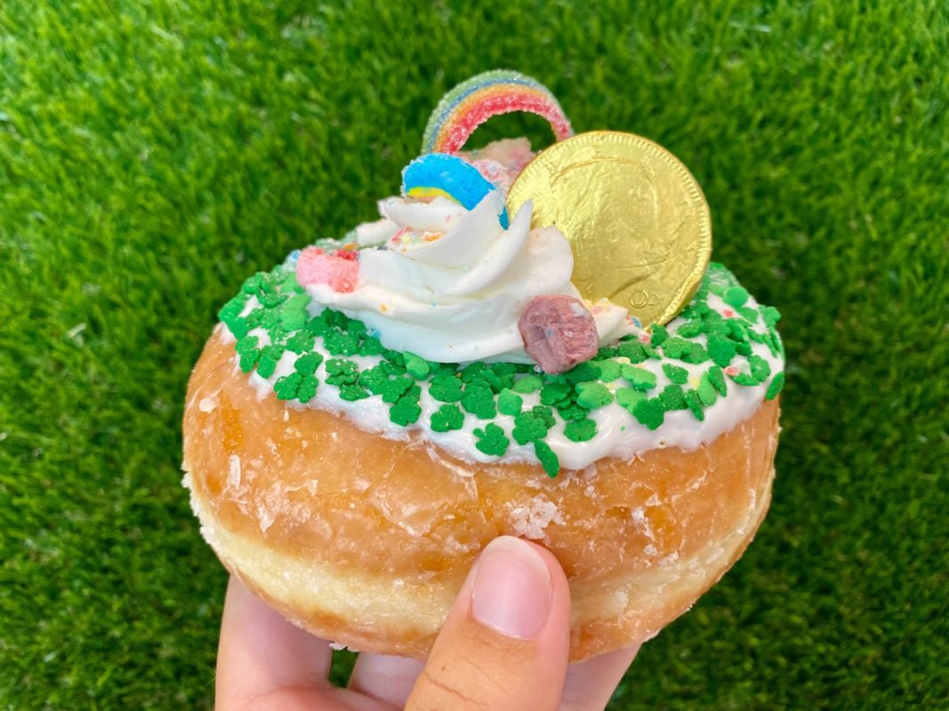 everglazed st patricks day shamrock supreme donut