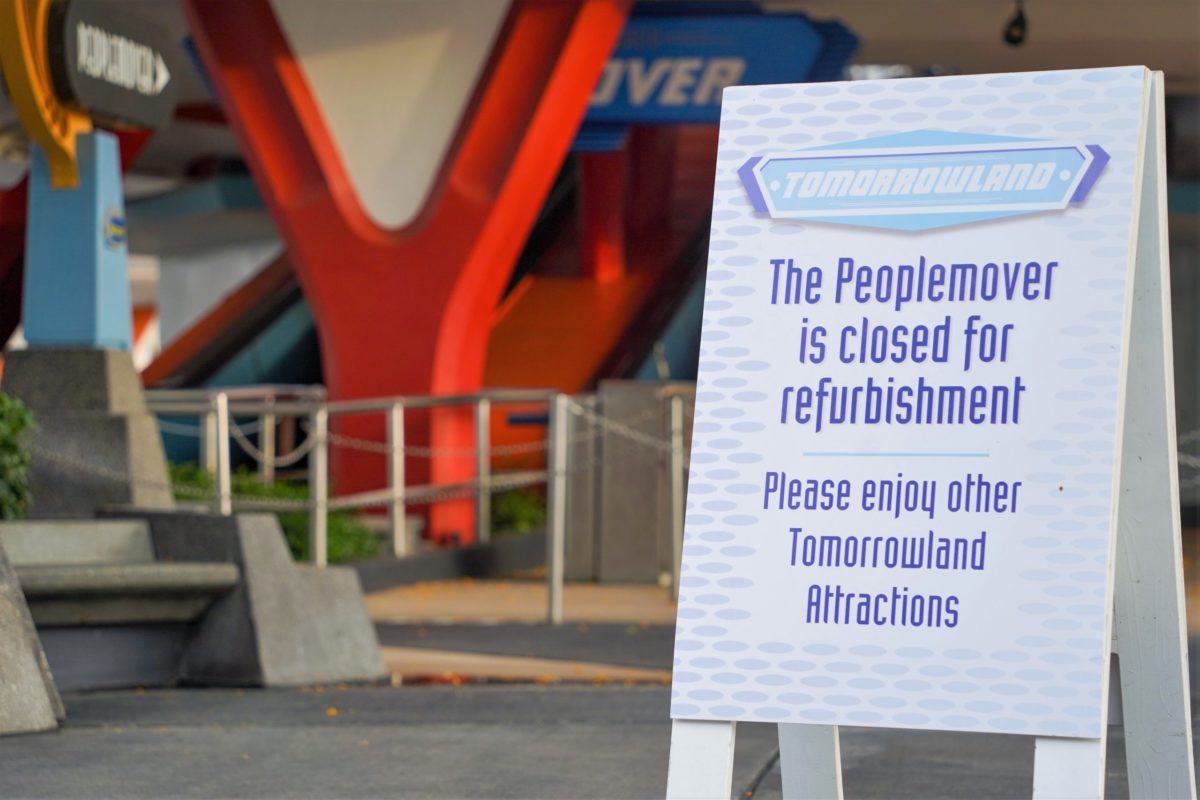 Peoplemover Refurbishment Sign