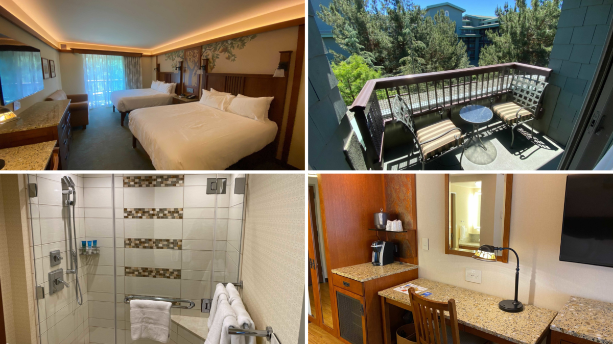 Disney's Grand Californian room tour collage