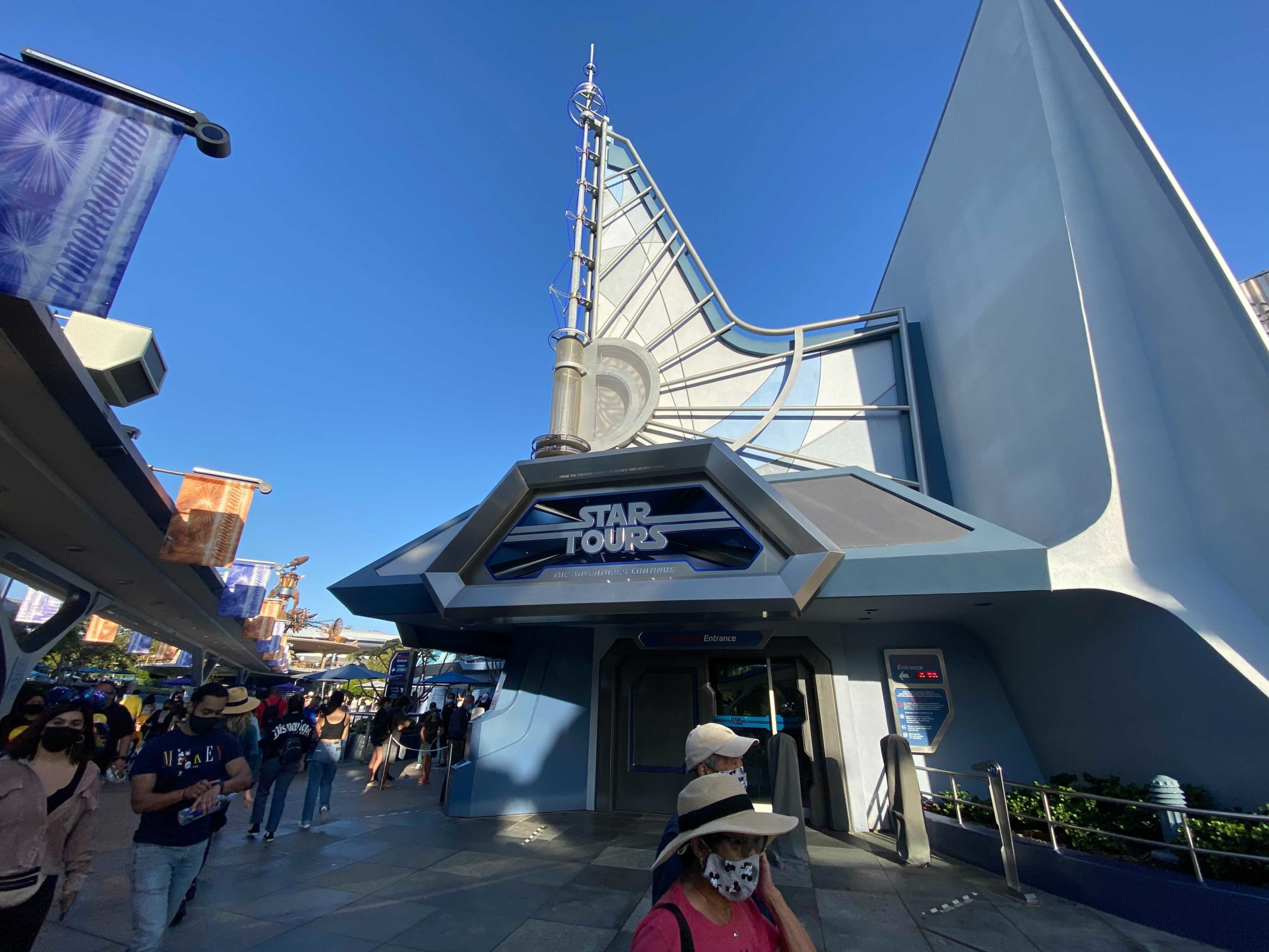 Star Tours façade at Disneyland