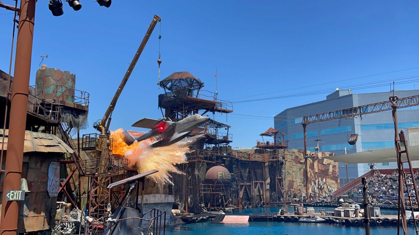 Universal Studios Hollywood reopens the Waterworld live show