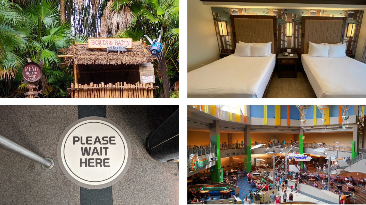 New Addition to the Jungle Cruise, Touring a Remodeled Room at Disney's Wilderness Lodge, New Distancing Markers Added to Monorail, Walt Disney World Reducing Six-Foot Physical Distancing in Stores and Restaurants