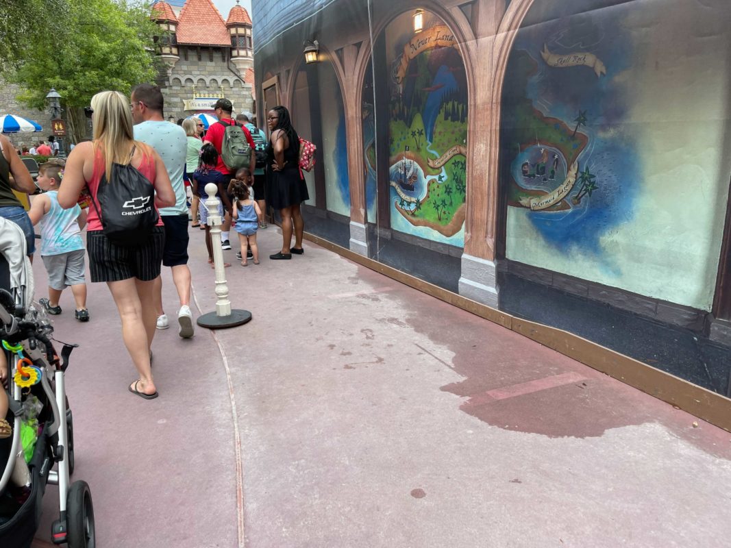 Peter Pan's Flight at the Magic Kingdom has had its extended queue markings remove to minimize social distancing efforts at Walt Disney World