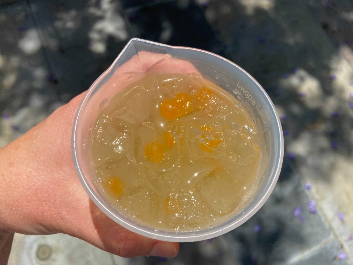 the new X-Periment drink at Pym Tasting Lab in Avengers Campus at Disney California Adventure