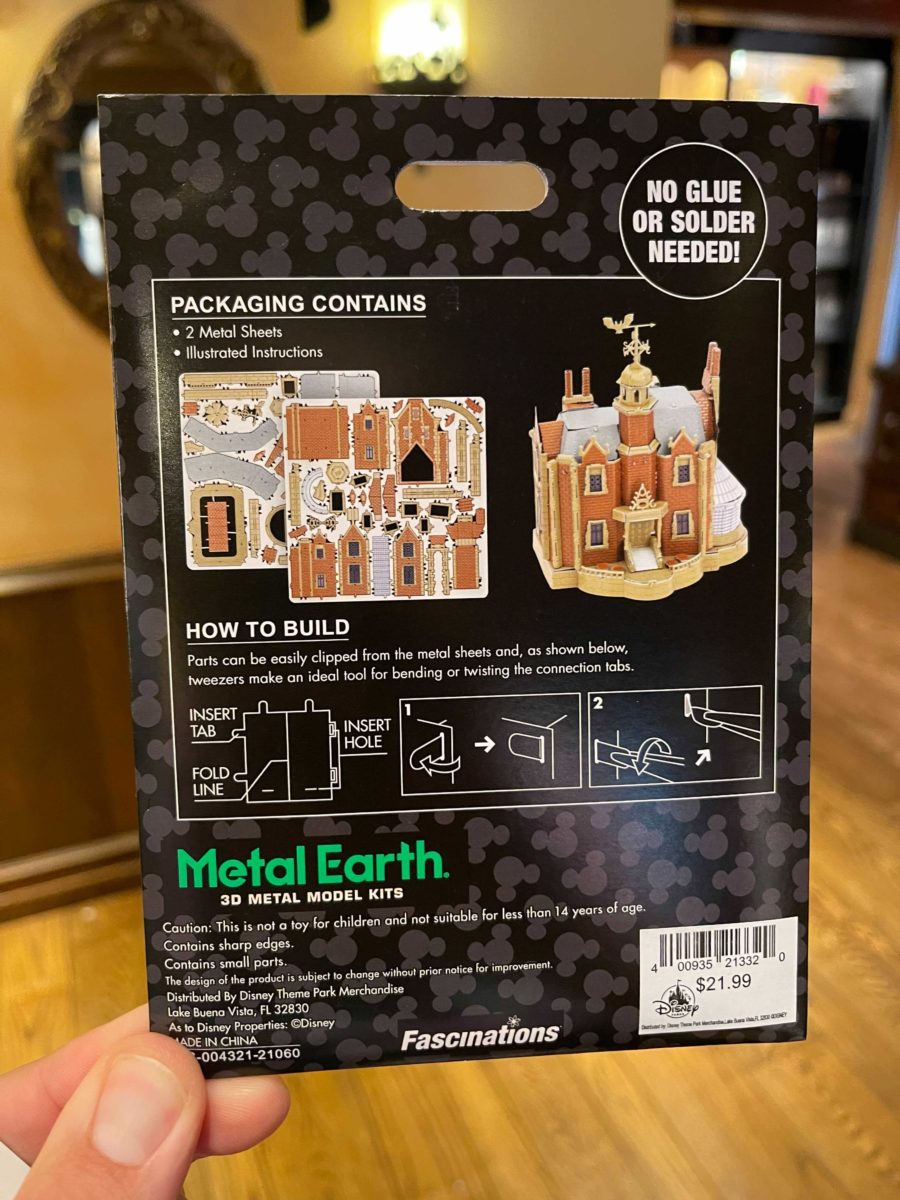 Metal Earth Haunted Mansion kit
