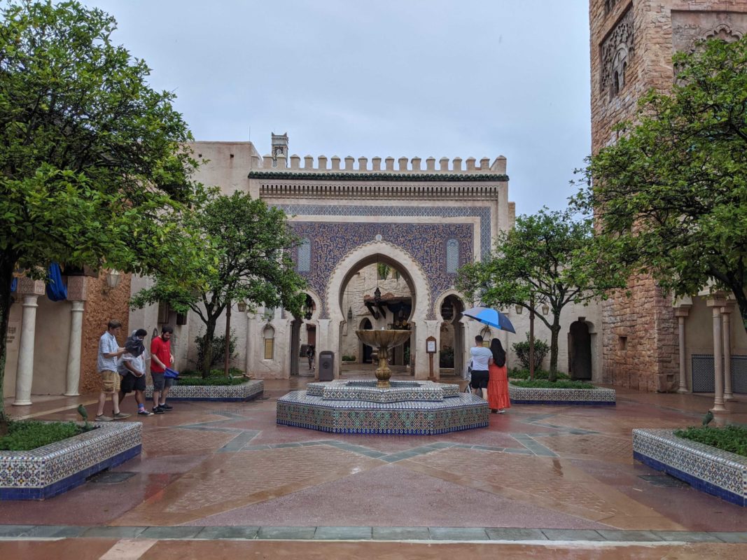morocco pavilion courtyard fountain