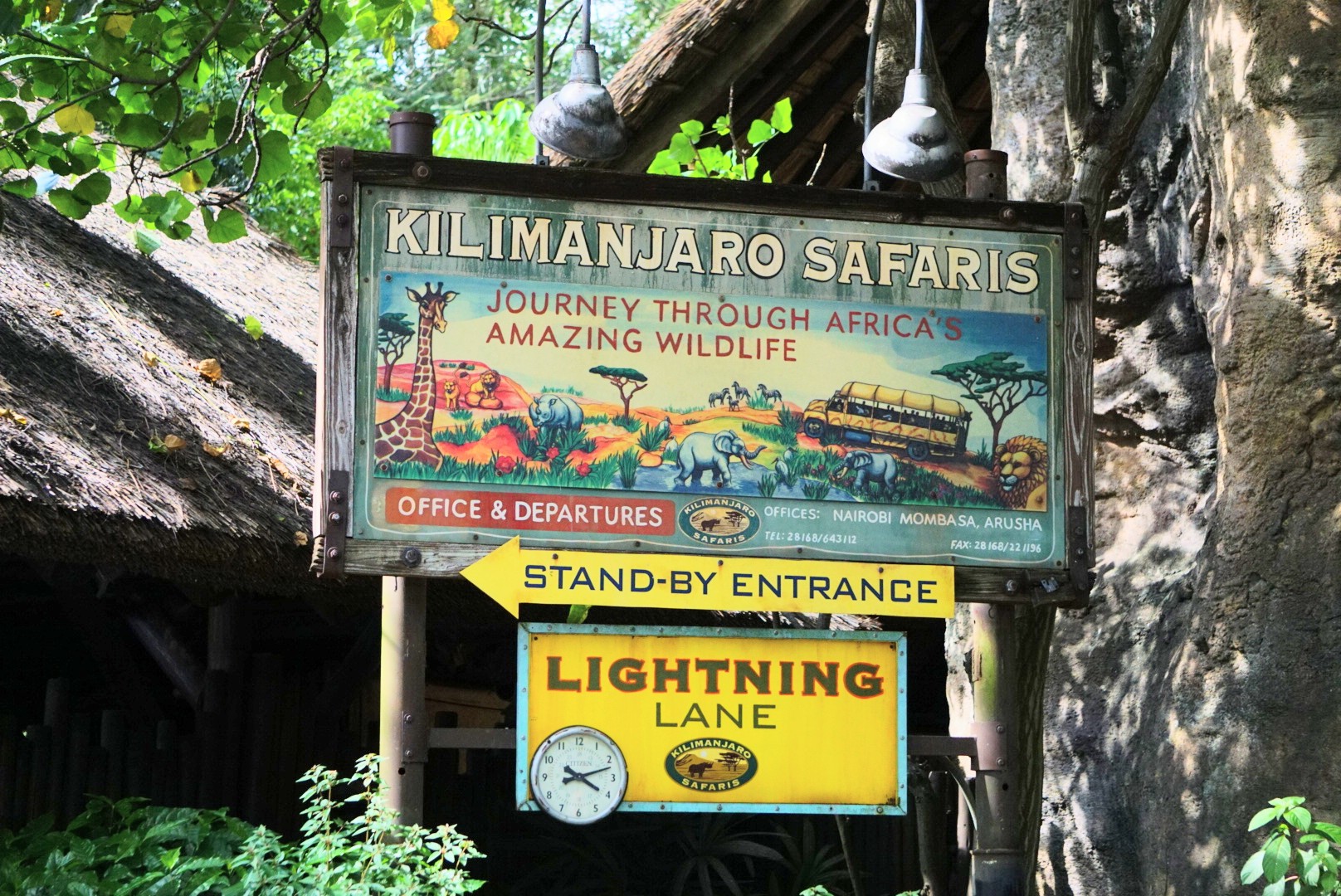 Kilimanjaro Safaris sign/billboard