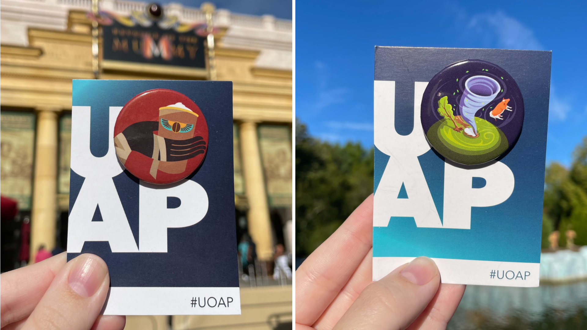 Mummy and Twister UOAP buttons