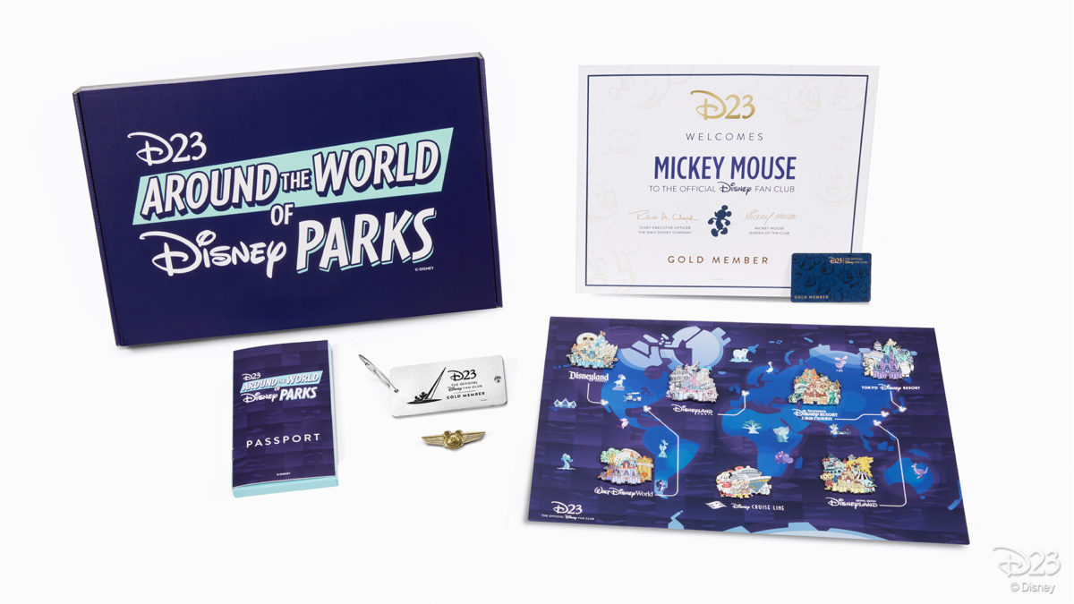 Around the World of Disney Parks' D23 2022 Gold Membership Gift