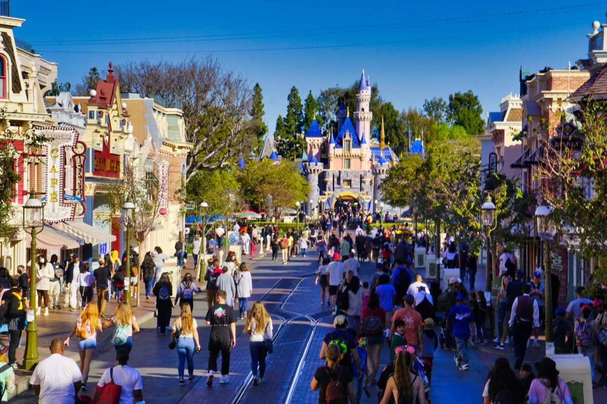 Main Street and Sleeping Beauty Castle at Disneyland Park