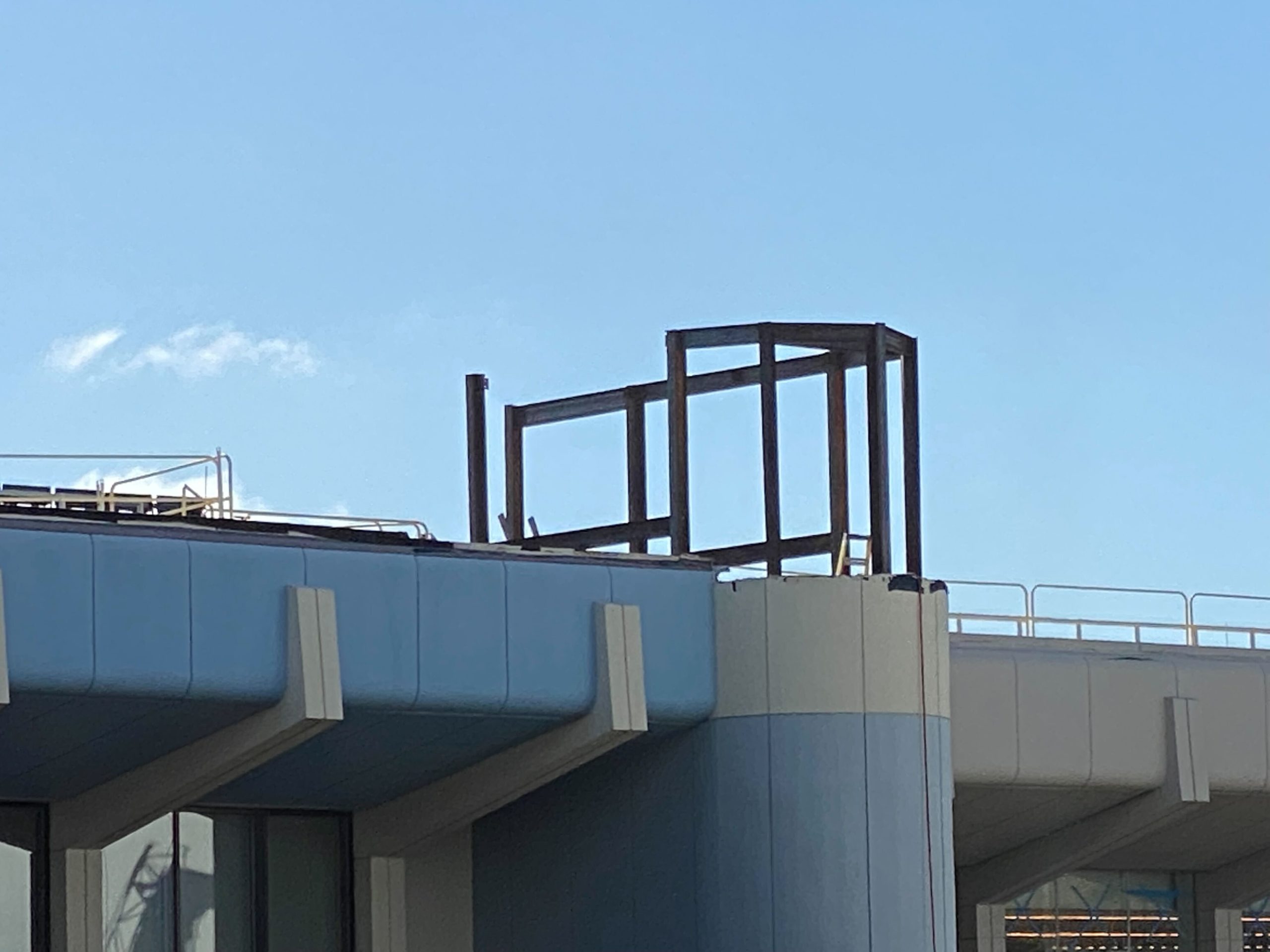 roof work at Connections Café and Eatery