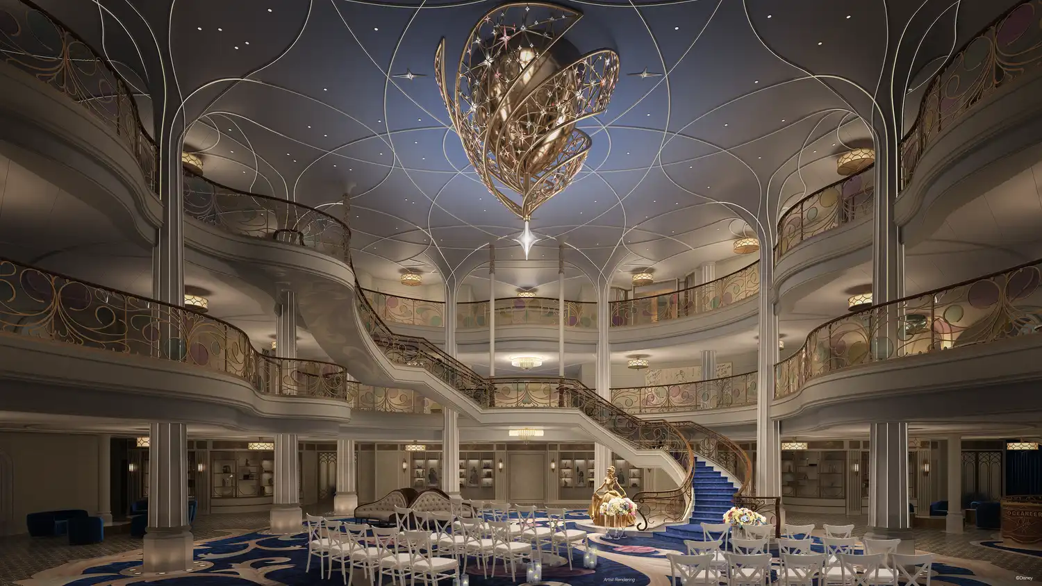 Disney Wish wedding concept art