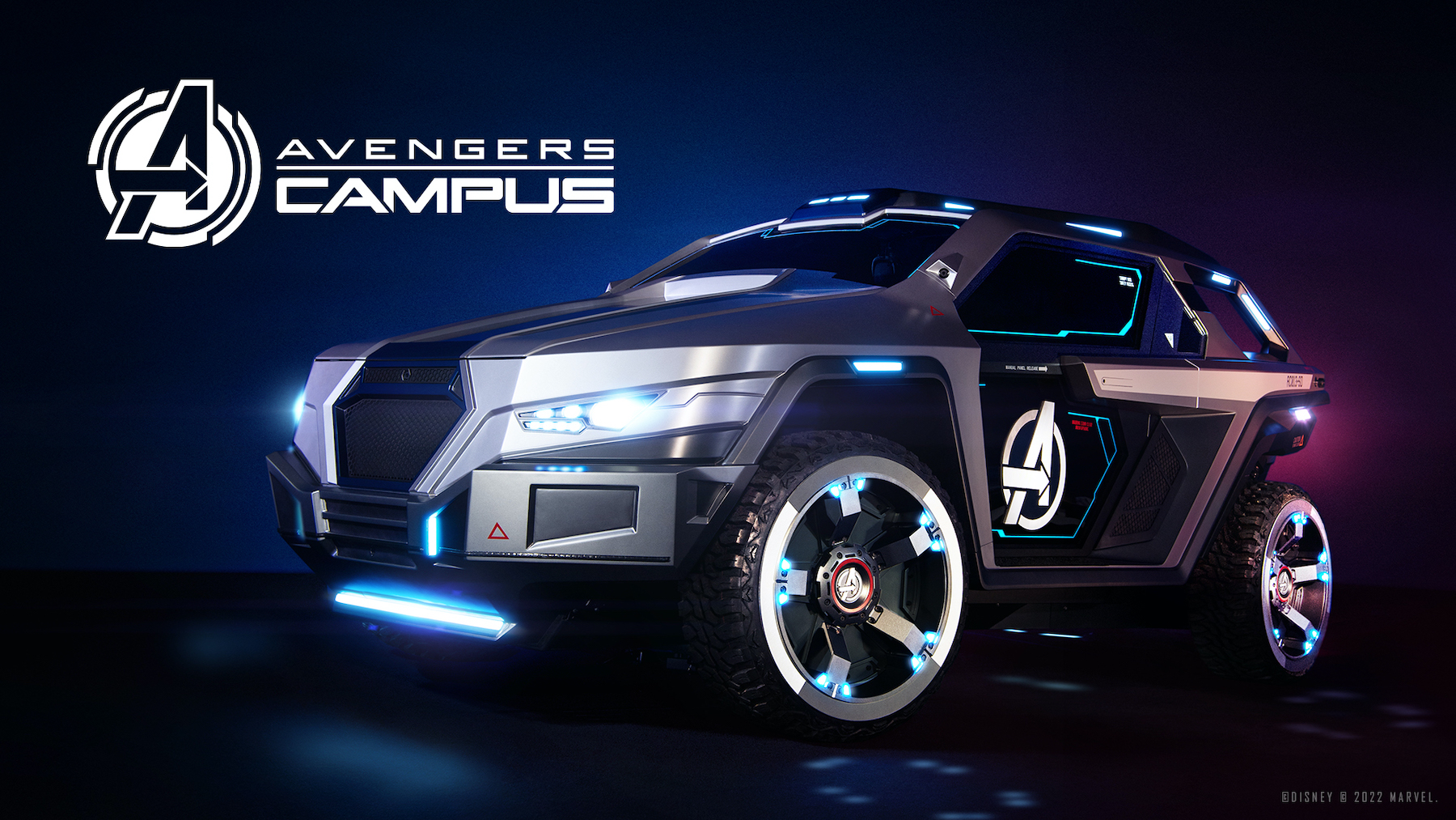 Avengers Deployment Vehicle with Avengers Campus logo