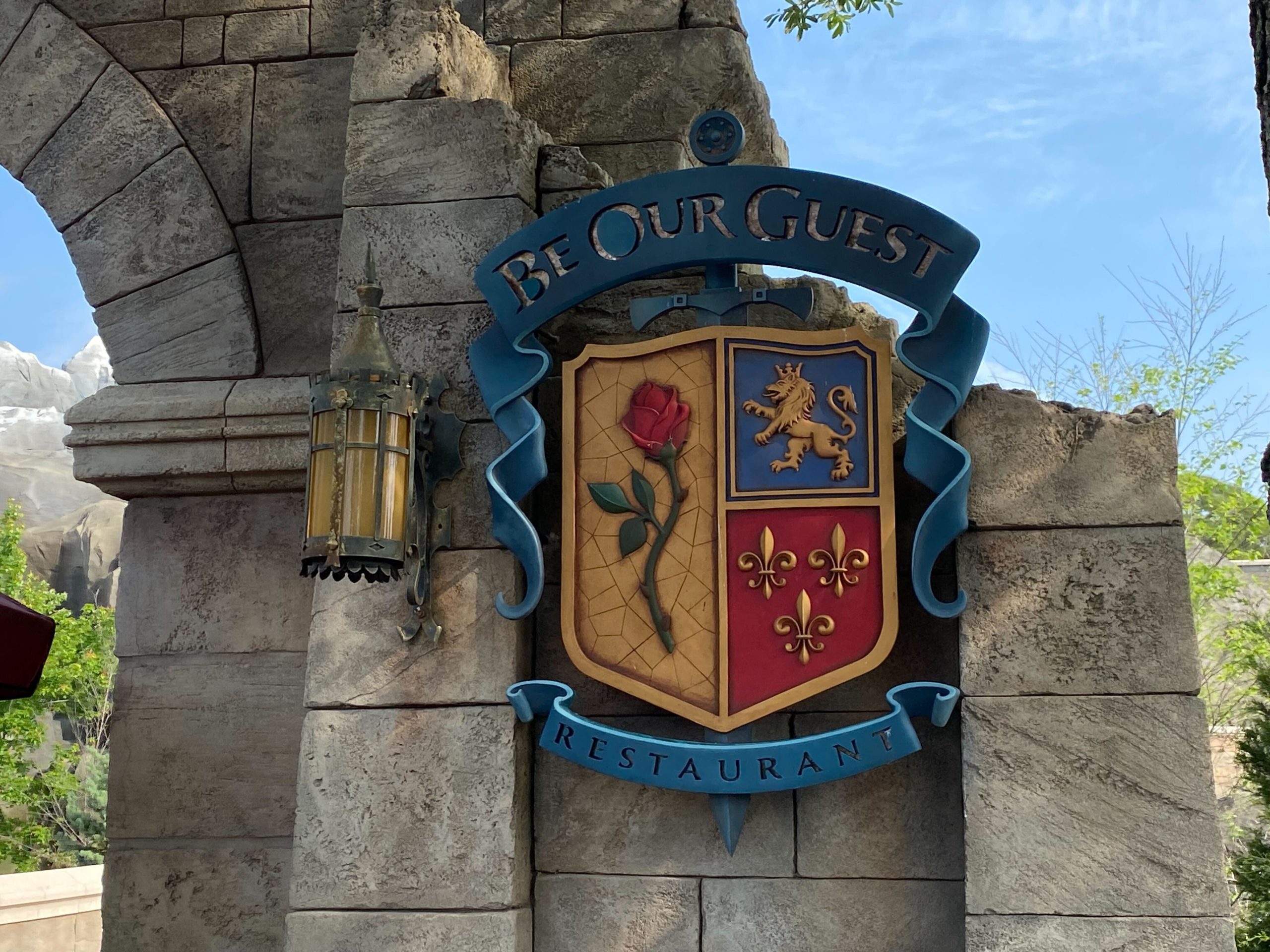 Be Our Guest Restaurant sign