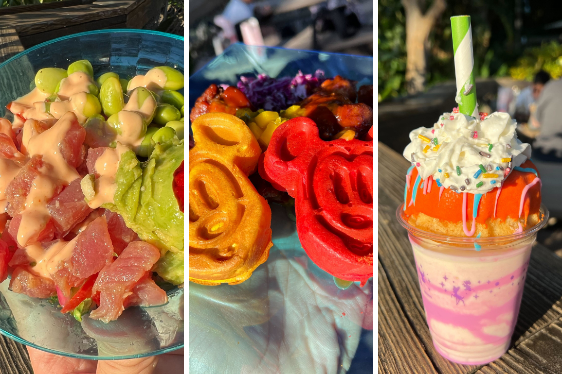 Side by Side Food Items