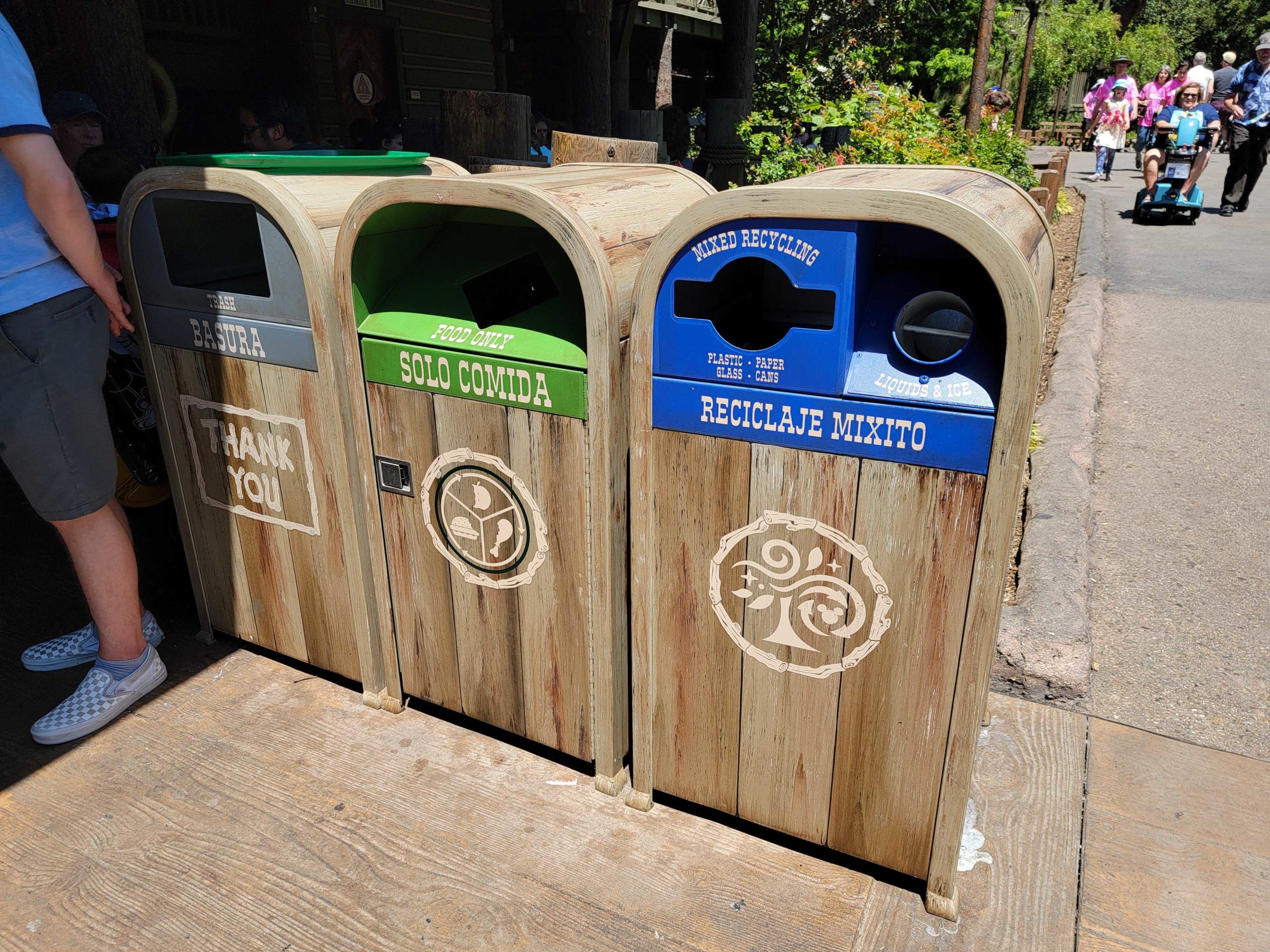 Hungry Bear Restaurant trash cans