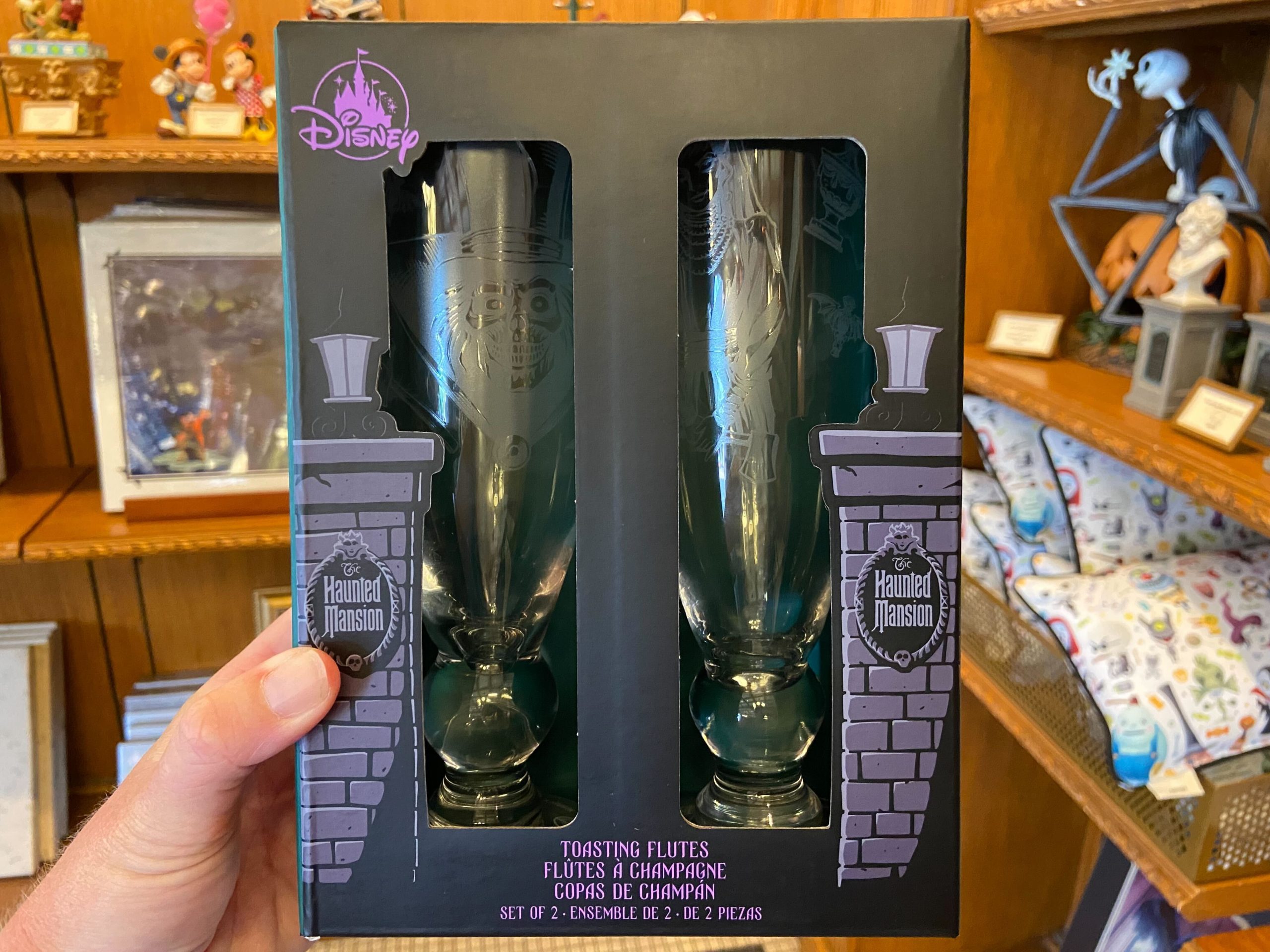The Haunted Mansion toasting flutes