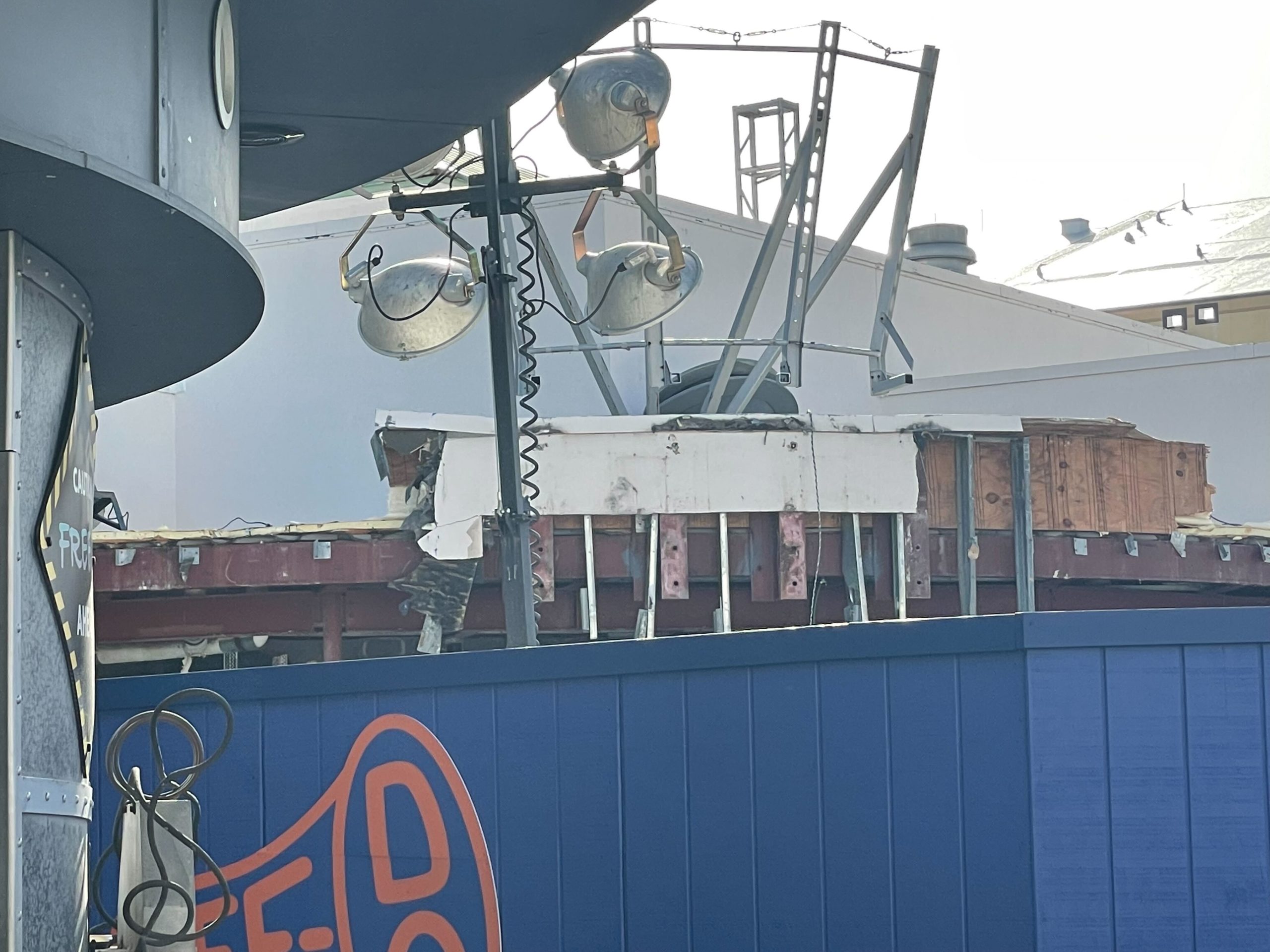 Monsters Café sign removed