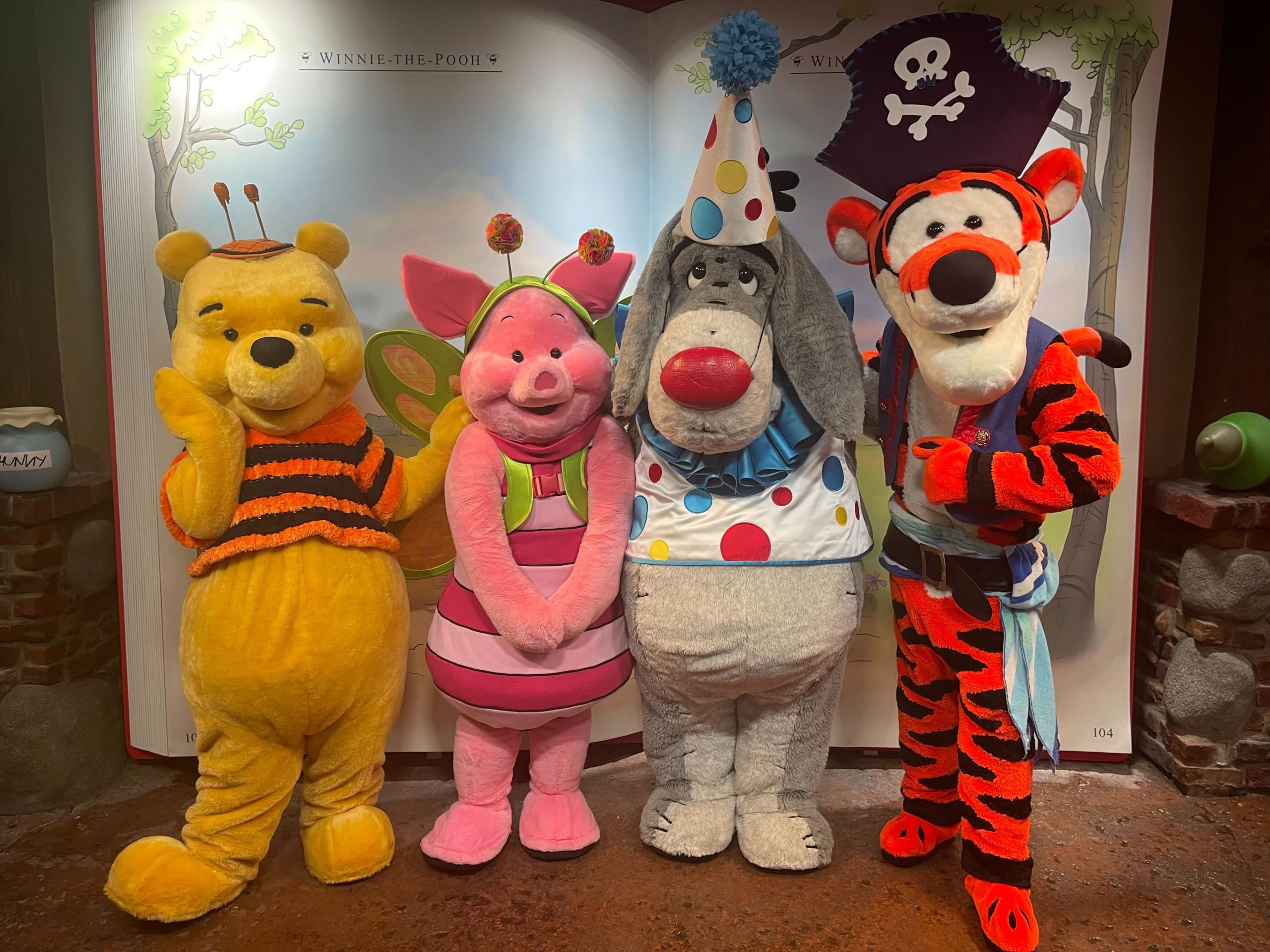 Winnie the Pooh and friends at Mickey's Not-So-Scary Halloween Party