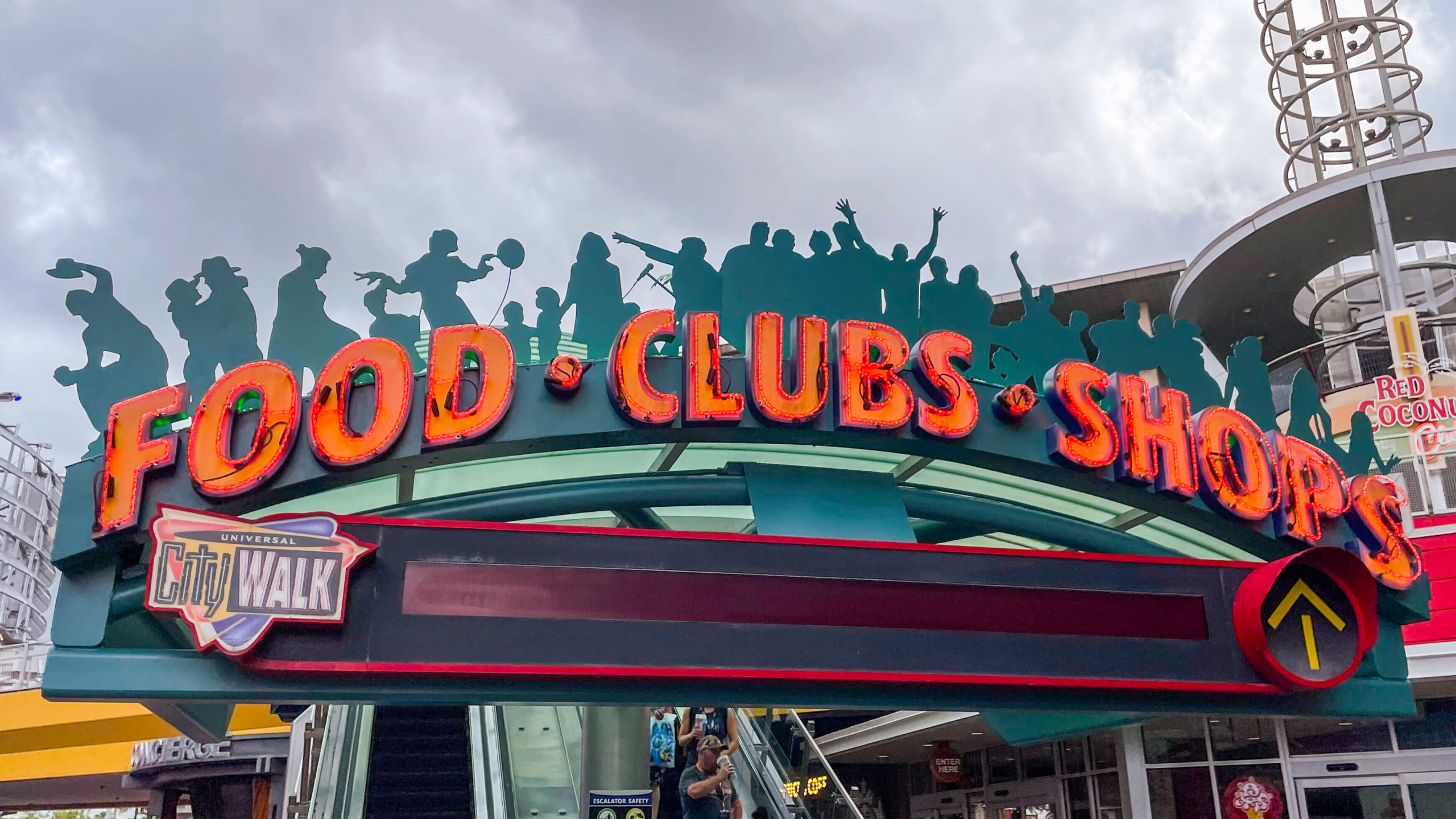 Universal CityWalk Orlando food clubs shops sign