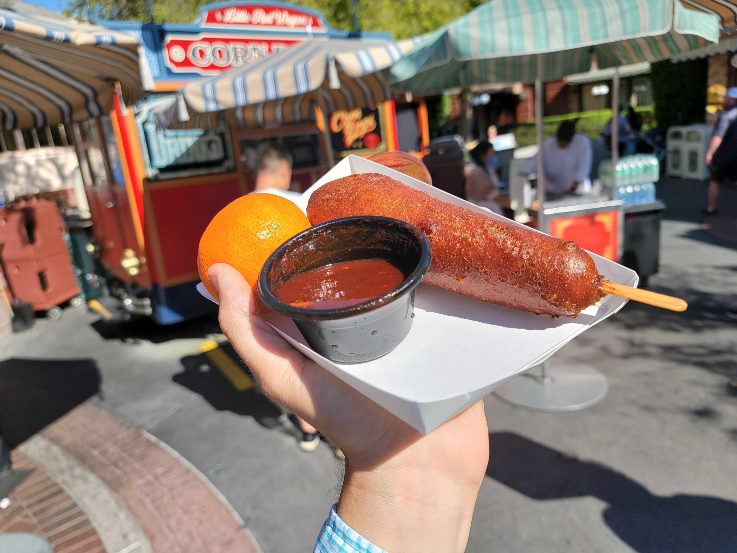 Spicy Asian-Style Dipping Sauce with Corn Dog