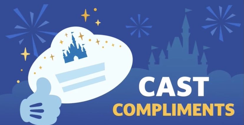 Cast Compliments page in Disneyland app