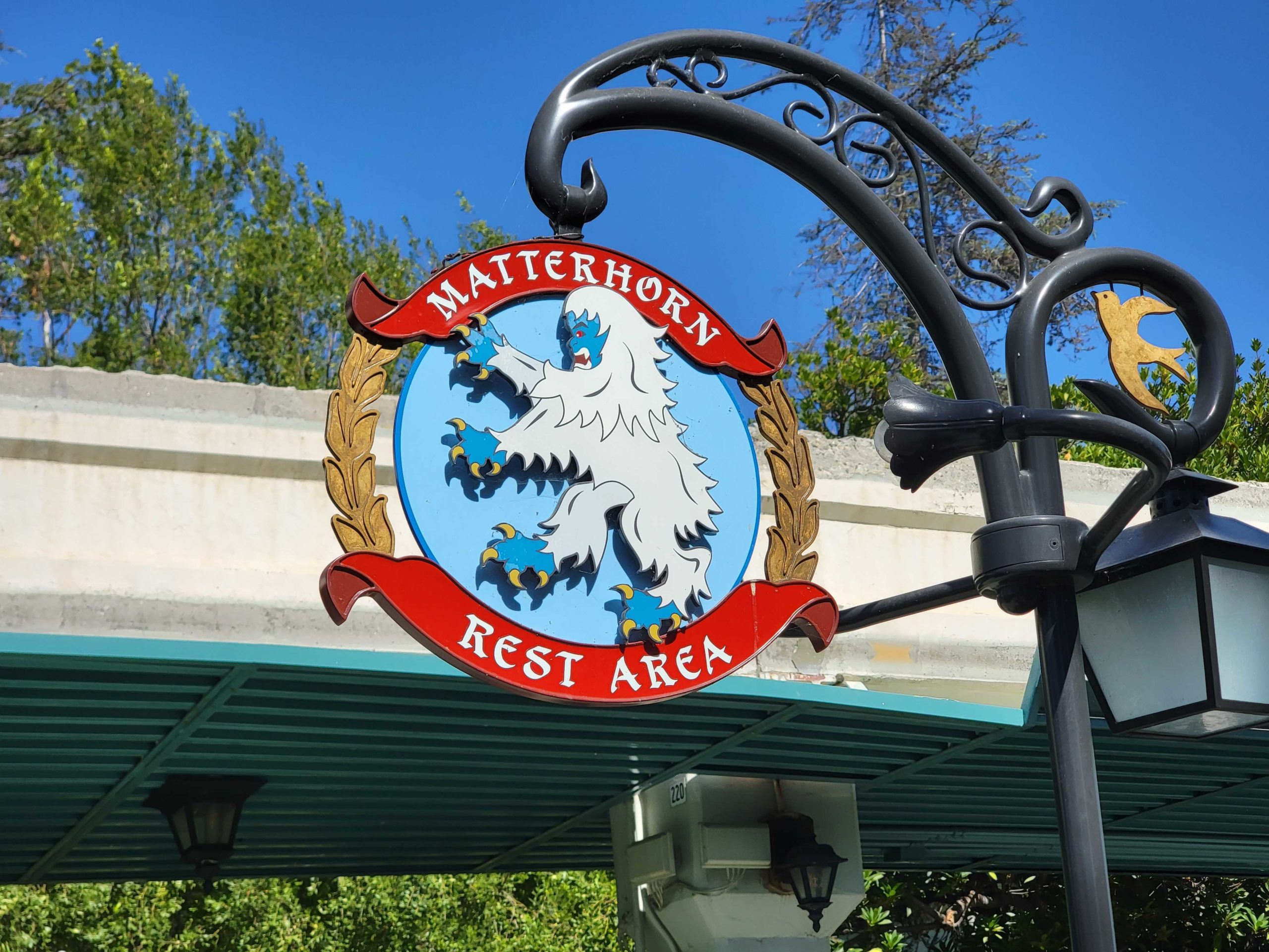 Matterhorn Rest Area sign