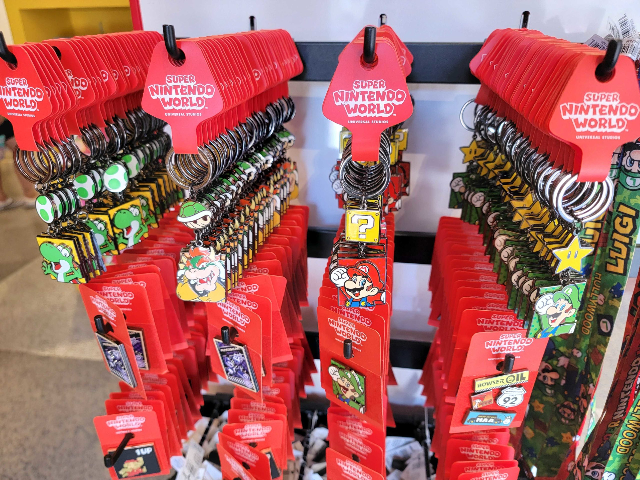 Super Nintendo World character keychains