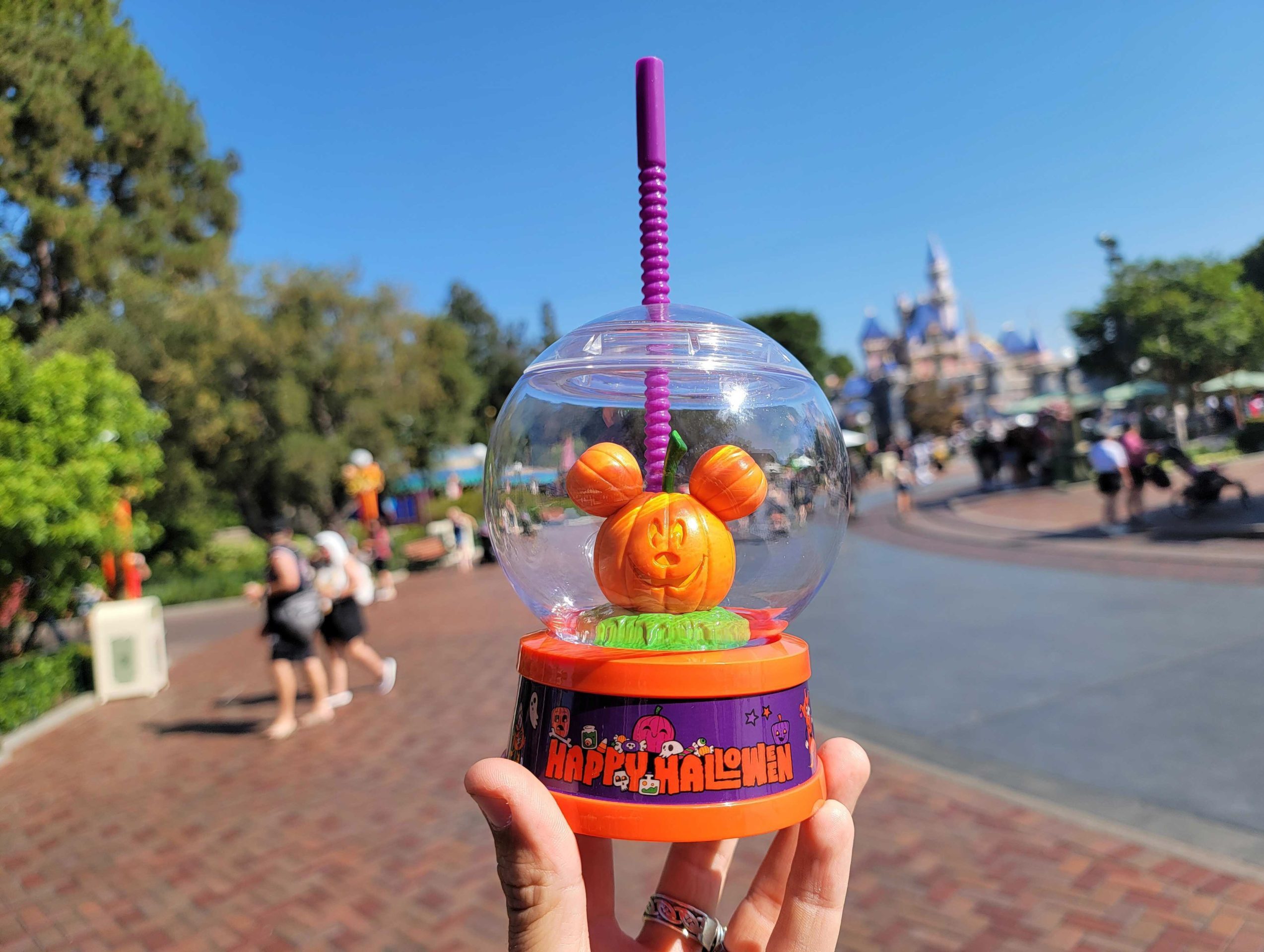 New Mickey Pumpkin Head Globe Sipper Arrives at Disneyland - WDW